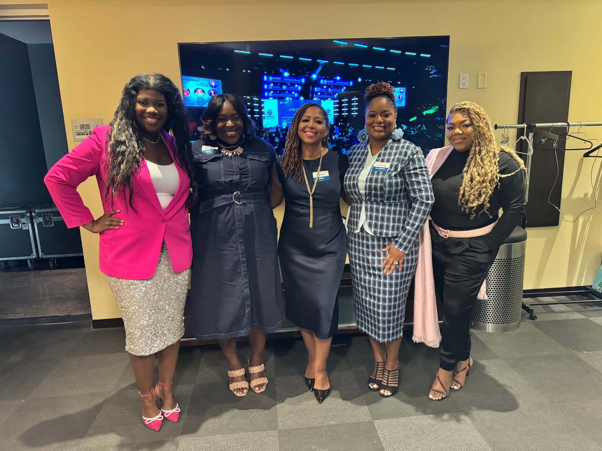 Backstage with fellow panelists, Orlando