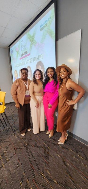 Backstage with fellow panelists, Orlando
