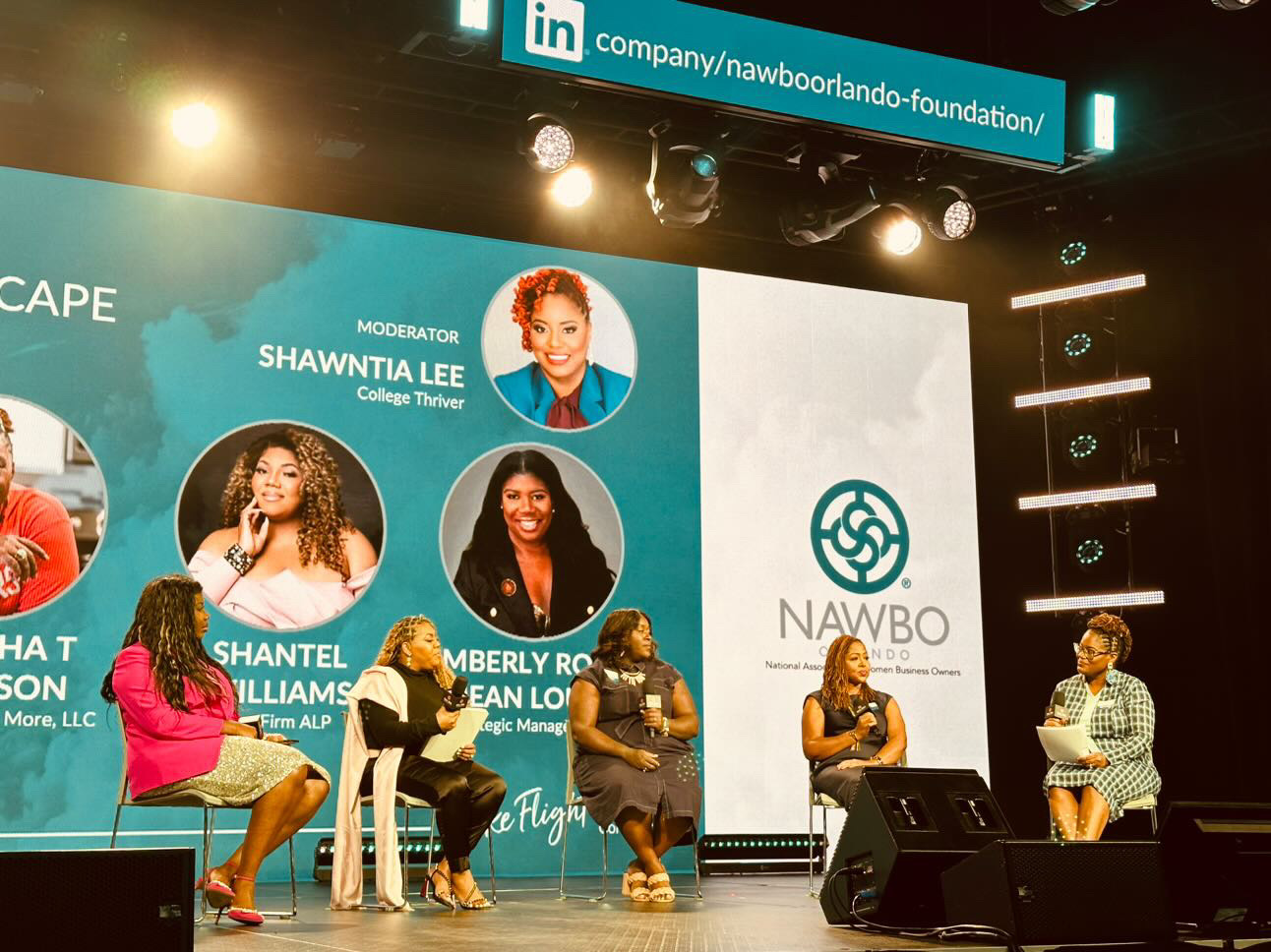 NAWBO Orlando panel discussion, Full Sail Live stage